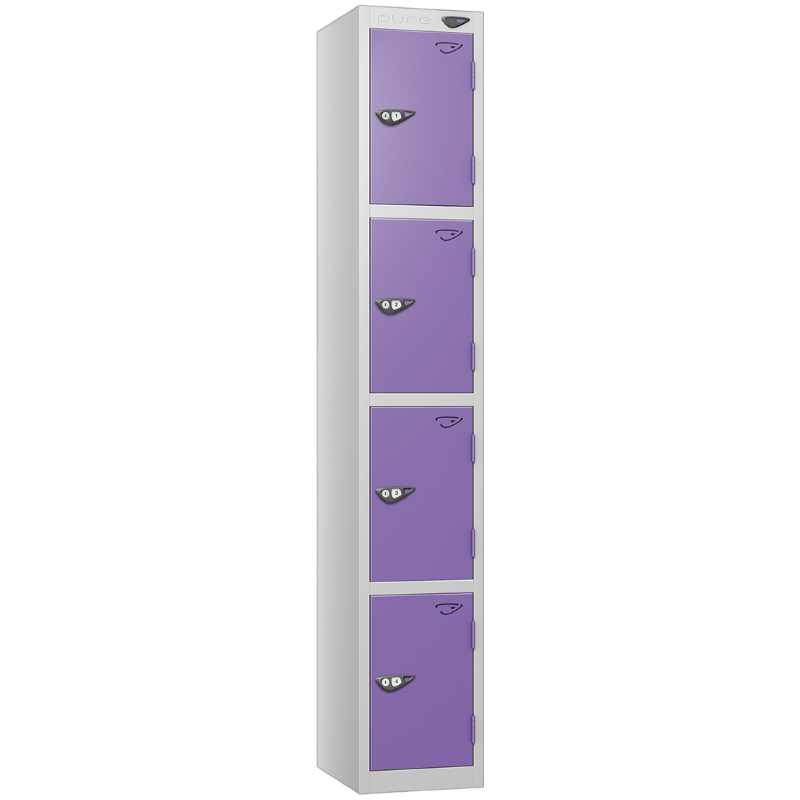 Pure 4 Door Locker with Violet Door